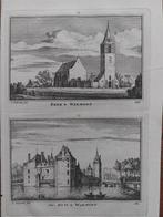 83-84 / Kerk en Huis Warmont - Warmond Gravure A. Rademaker, Antiek en Kunst, Kunst | Etsen en Gravures, Ophalen of Verzenden
