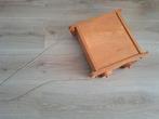 Houten blokkendoos op wielen., Ophalen, Gebruikt
