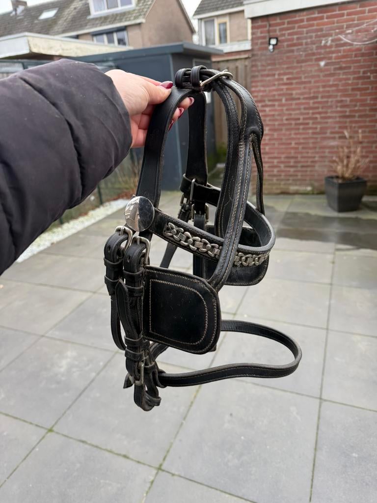 Menhoofdstel pony, Dieren en Toebehoren, Paarden en Pony's | Hoofdstellen en Tuigage, Gebruikt, Overige soorten, Ophalen of Verzenden