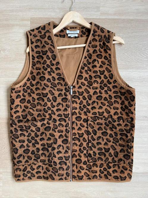Bodywarmer / gilet / waistcoat Leopard print native youth, Kleding | Dames, Bodywarmers, Zo goed als nieuw, Maat 38/40 (M), Bruin