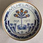 Herinneringsbord - 25 jaar Koningin Wilhelmina, Verzamelen, Koninklijk Huis en Royalty, Ophalen of Verzenden