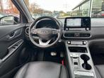 Hyundai Kona EV Premium Sky 64kWh 3-Fase | SOH 100% | Leer |, Auto's, Hyundai, Gebruikt, Zwart, Leder, 204 pk