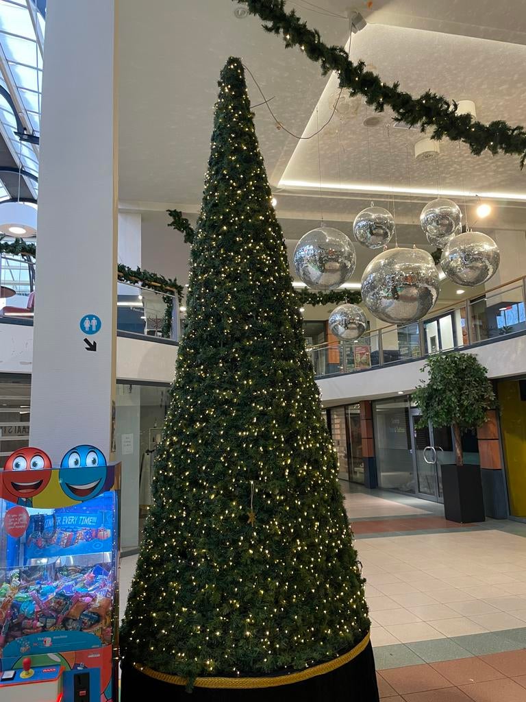 Kerstboom incl verlichting, Ophalen, Gebruikt