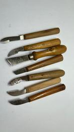 7 houtsnijmesjes ( carving tools mesjes houtsnijden ), Ophalen of Verzenden, Gebruikt