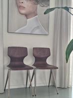 Twee vintage schoolstoeltjes, Huis en Inrichting, Stoelen, Ophalen, Eén