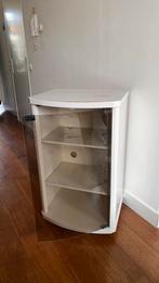 Vintage tv-/audio meubel op wieltjes met rookglas deurtje, Huis en Inrichting, Ophalen of Verzenden, Gebruikt