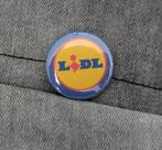 Lidl Button / Speldje – 25mm, Verzenden, Nieuw, Overige onderwerpen, Button