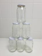 6 Lege glazen potten van 400ml, Huis en Inrichting, Keuken | Potten en Pannen, Ophalen of Verzenden, Zo goed als nieuw, Glas, Pot, Bus of Blik
