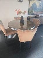 Ronde eettafel met stoelen - 120 cm, Huis en Inrichting, Complete eetkamers, Ophalen, Gebruikt, Modern, Minder dan 4 stoelen