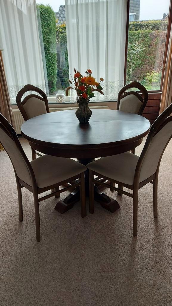 eiken tafel, Huis en Inrichting, Tafels | Statafels, Gebruikt, Ophalen