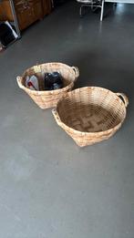 Portugese gevlochten manden 0,65 x 0,30 cm, Huis en Inrichting, Ophalen of Verzenden, Zo goed als nieuw, Rond, Riet