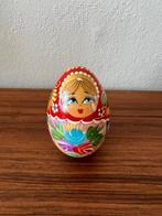 Vintage Russisch Baboesjka/Matroesjka ei folkart retro, Antiek en Kunst, Ophalen of Verzenden
