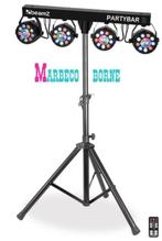 LED Partybar3, 4x led PAR met Magic Balls, effect,RGBW, Afst