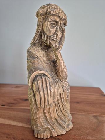 Antiek Handgesneden Christus Beeldje beschikbaar voor biedingen
