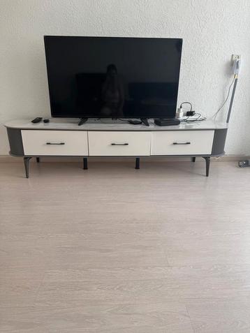 Tv Meubel & Salon Tafel - Marmer Blad beschikbaar voor biedingen