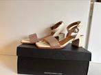 Scotch & soda leren sandalen met hak maat 39, Beige, Nieuw, Scotch & Soda, Sandalen of Muiltjes