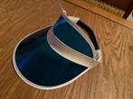 Retro Klep pet blauw doorzichtig 90s, Ophalen of Verzenden, Gedragen, 60 cm (XL, 7½ inch) of meer, Pet