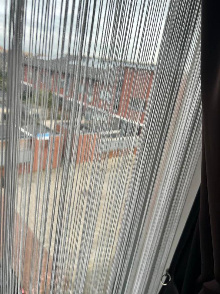 Witte gordijnen, Huis en Inrichting, Stoffering | Gordijnen en Lamellen, Gebruikt, 150 tot 200 cm, 100 tot 150 cm, Wit, Ophalen of Verzenden