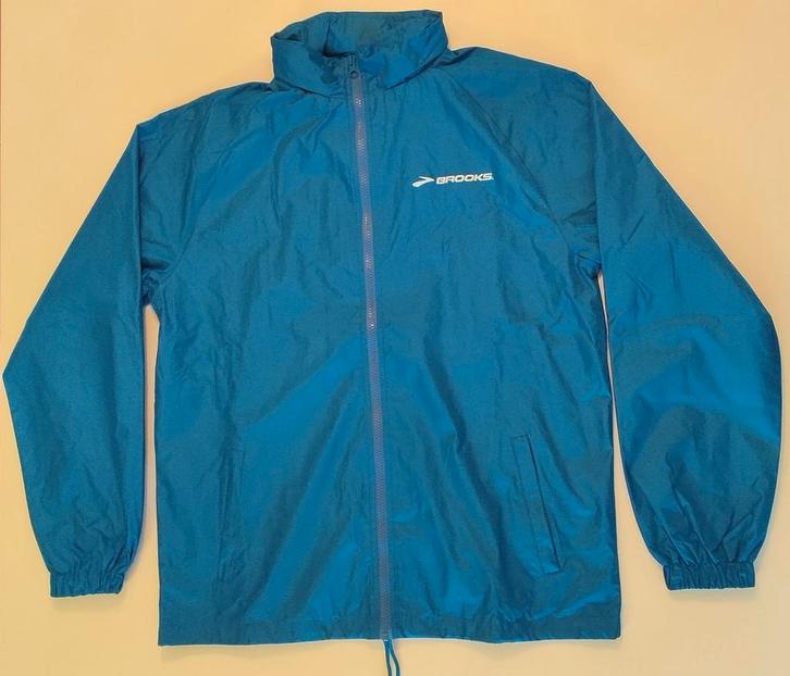 Brooks, sportjack - S, Kleding | Heren, Sportkleding, Gedragen, Hardlopen of Fietsen, Maat 46 (S) of kleiner, Blauw, Ophalen of Verzenden