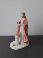 Religieus beeld Jezus met meisje – communie, Antiek en Kunst, Ophalen of Verzenden
