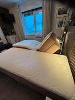 Electrische boxspring, 160x200, Gebruikt, Beige, Tweepersoons, Ophalen of Verzenden