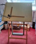 Vintage tekentafel, Doe-het-zelf en Verbouw, Tekentafels, Gebruikt, Minder dan 130 cm, Ophalen