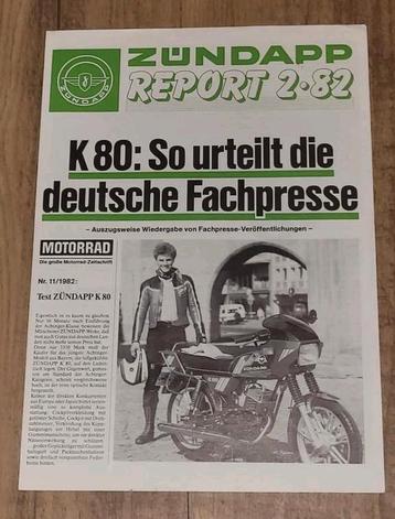Zundapp Folder  Report 2-82  Duits. beschikbaar voor biedingen
