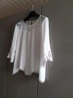 Mooie witte blouse, Wit, Maat 42/44 (L), Cream, Ophalen of Verzenden