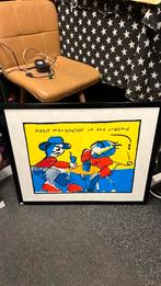 Herman Brood zeefdruk NIETS MENSCHELIJKS IS ONS VREEMD, Antiek en Kunst, Ophalen of Verzenden