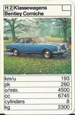 Kw2216 autokaartje H2 --  bentley corniche, Ophalen of Verzenden, Zo goed als nieuw, Auto's