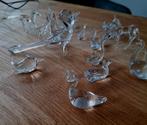 Geblazen glas dierenbeeldjes x19, Verzenden, Zo goed als nieuw, Figuurtje