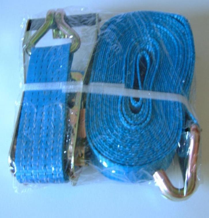 Spanband sjorband Met Ratel 9 meter lang 5 Ton Nieuw, Auto diversen, Aanhangwagen-onderdelen, Nieuw, Ophalen of Verzenden