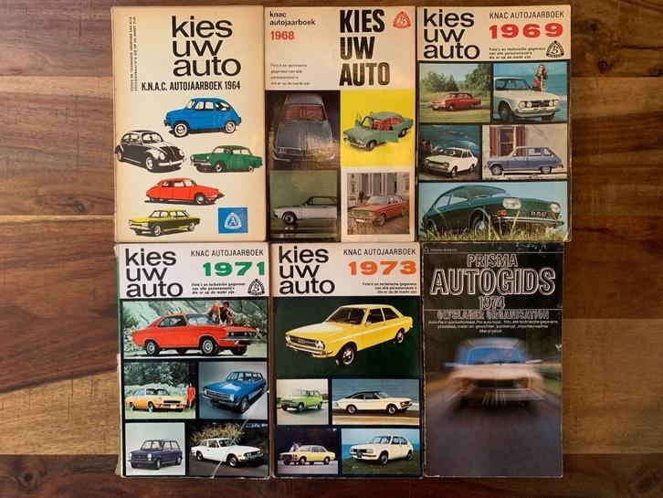 KNAC Kies Uw Auto 1964/68/69/71/73 + Prisma Autogids 1974, Boeken, Auto's | Boeken, Gelezen, Algemeen, Ophalen of Verzenden