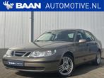 Saab 9-5 2.0t Linear | Lage km stand! | (bj 2003, automaat), Auto's, Saab, Zwart, 4 cilinders, Leder en Stof, 10 km/l