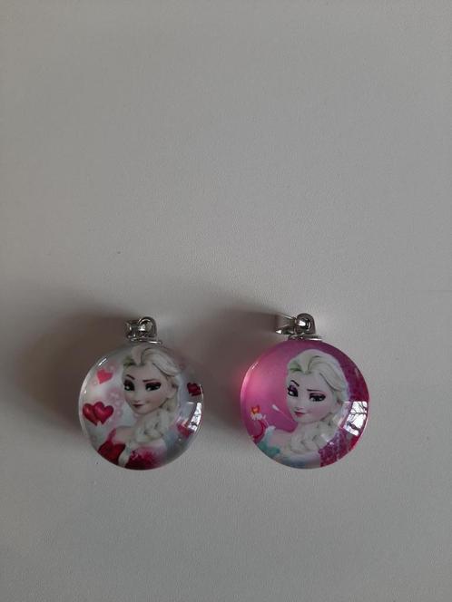 set kindersieraden Frozen kettinghangers en armbandjes, Sieraden, Tassen en Uiterlijk, Kindersieraden, Zo goed als nieuw, Ketting