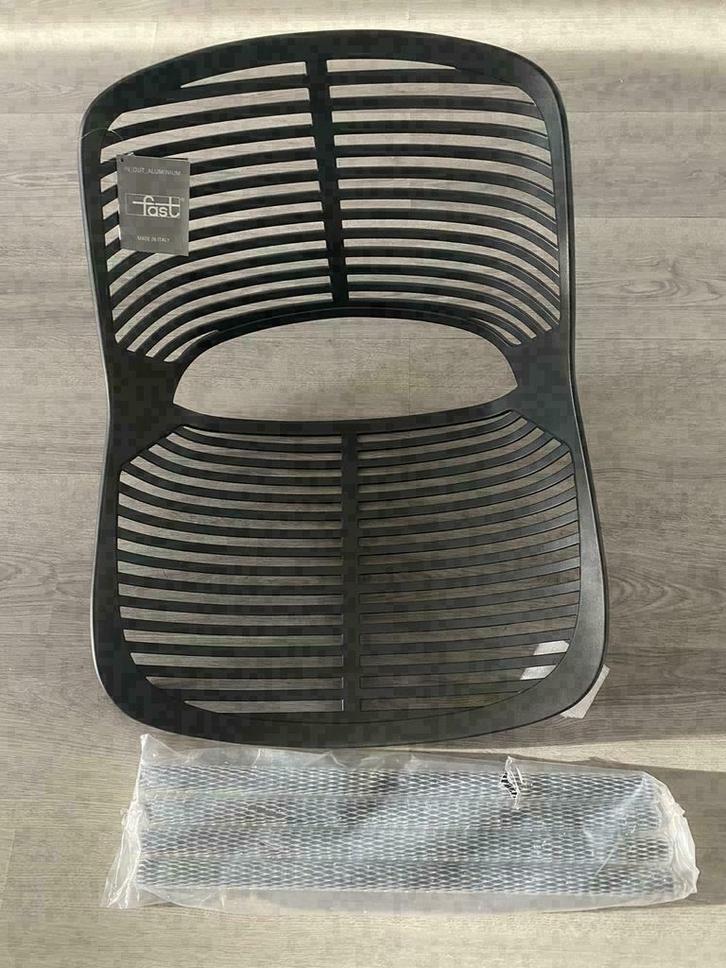 Fast Niwa design tuinstoel metallic grey nieuw ongebruikt, Huis en Inrichting, Stoelen, Nieuw, Ophalen of Verzenden