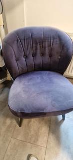 Blauw Grijze Fauteuil, Minder dan 50 cm, Minder dan 75 cm, Ophalen of Verzenden, Zo goed als nieuw
