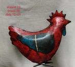 Blikken Kip, Staand - Decoratief Dierenbeeld, Tuin en Terras, Tuinbeelden, Ophalen of Verzenden, Nieuw, Metaal, Dierenbeeld