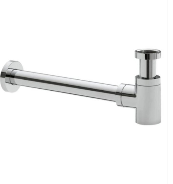 Design sifon verkort - chroom - NIEUW, Doe-het-zelf en Verbouw, Sanitair, Nieuw, Wastafel, Chroom, Ophalen of Verzenden