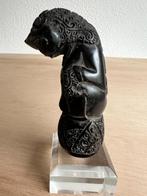 Javaanse keris kris greep gesneden uit hoorn. Hoog 9 cm., Antiek en Kunst, Ophalen of Verzenden