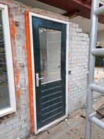 Hardhouten buitendeur met Hardhouten kozijn., Doe-het-zelf en Verbouw, Kozijnen en Schuifpuien, Gebruikt, Deurkozijn, Hout, Ophalen