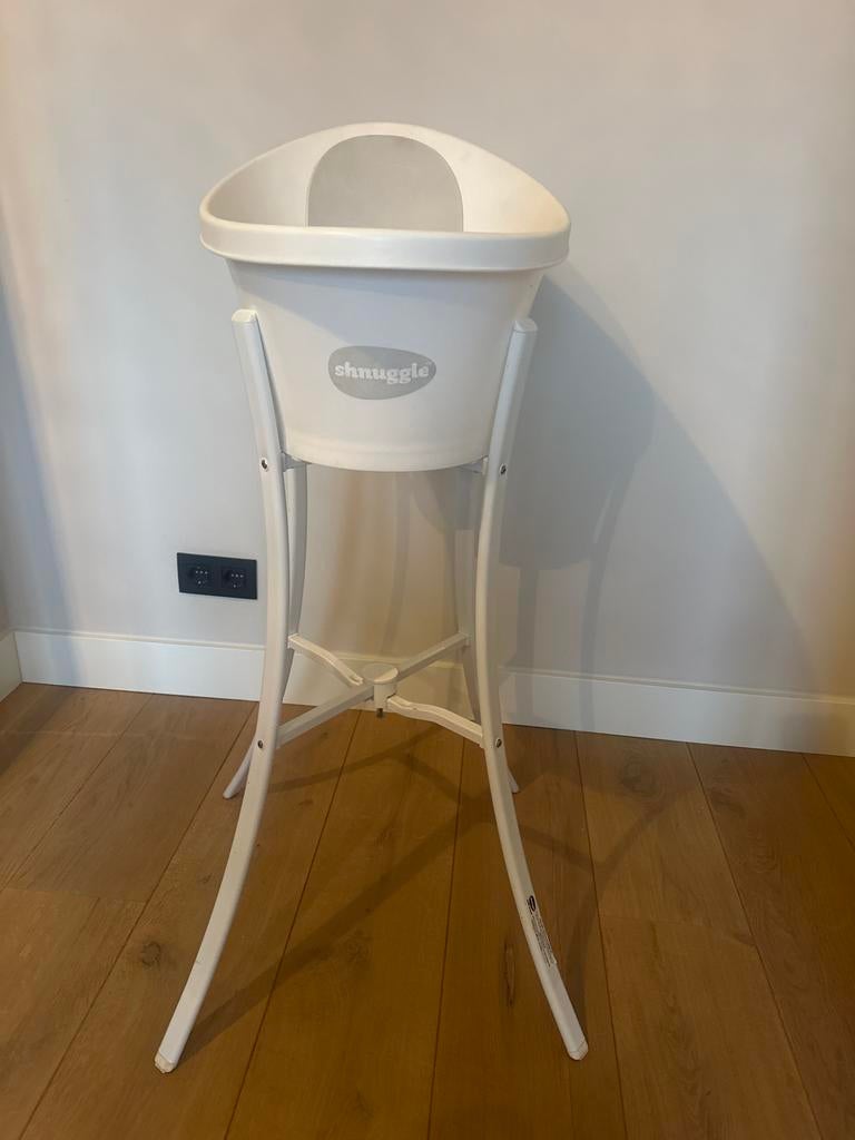 Shnuggle babybadje met standaard, Kinderen en Baby's, Overige merken, Ophalen of Verzenden, Zo goed als nieuw, Badje