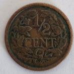 Nederland 1914 - 1/2 Cent  - gzk, Ophalen of Verzenden, Koningin Wilhelmina, Overige waardes, Losse munt