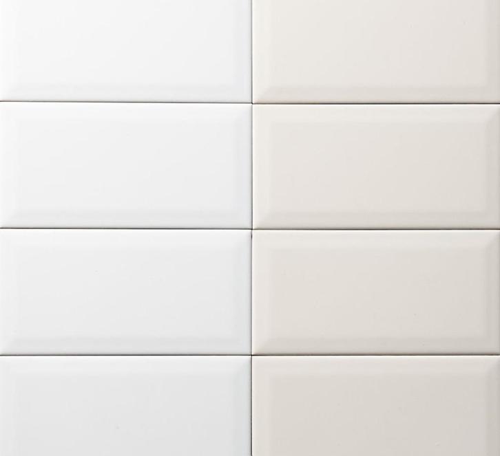 Wandtegels - OUTLET - Metro wit/creme - 10 x 20, Doe-het-zelf en Verbouw, Tegels, Nieuw, Wandtegels, Keramiek, Minder dan 20 cm