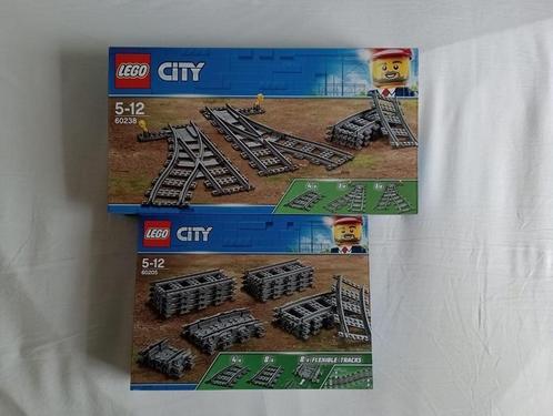 Te koop Lego City 60205 en 60238 Spoorsets, Kinderen en Baby's, Speelgoed | Duplo en Lego, Nieuw, Lego, Complete set, Verzenden