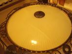 Plafoneire.creme glas,48 cm doorsnede glas, Ophalen, Gebruikt, Glas, 50""