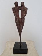 Brons beeld twee heren - Rene van Leeuwen, Antiek en Kunst, Ophalen of Verzenden