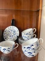 Antieke set meissen koffietassen met onderlegger, Ophalen of Verzenden