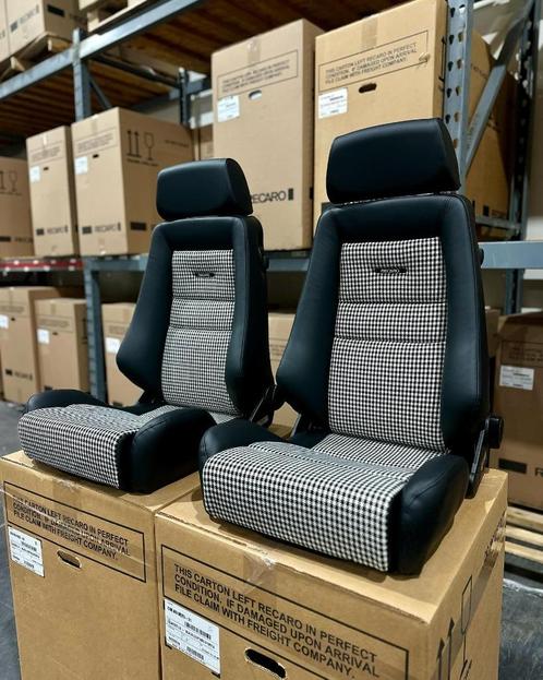 Recaro Classic LX Leder pepita zwart kuipstoel sportstoel, Auto diversen, Tuning en Styling, Ophalen of Verzenden