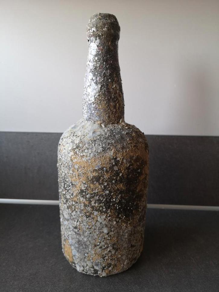 Decoratieve Fles - Oud Uiterlijk, Antiek en Kunst, Antiek | Glas en Kristal, Ophalen of Verzenden